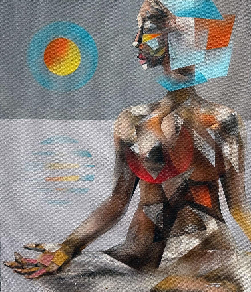 Blue Sun - 70 x 60 cm - A/C